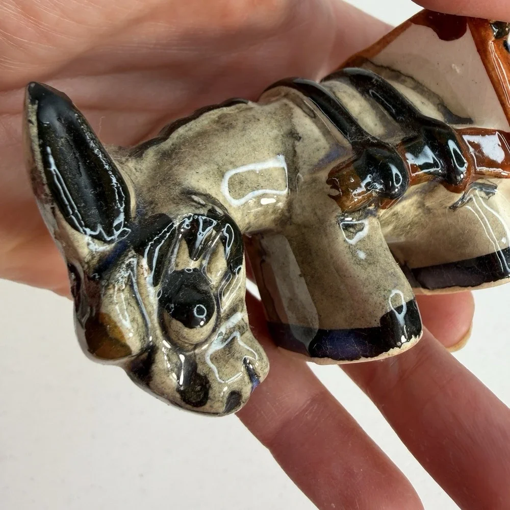 Vintage Donkey with Cart 5